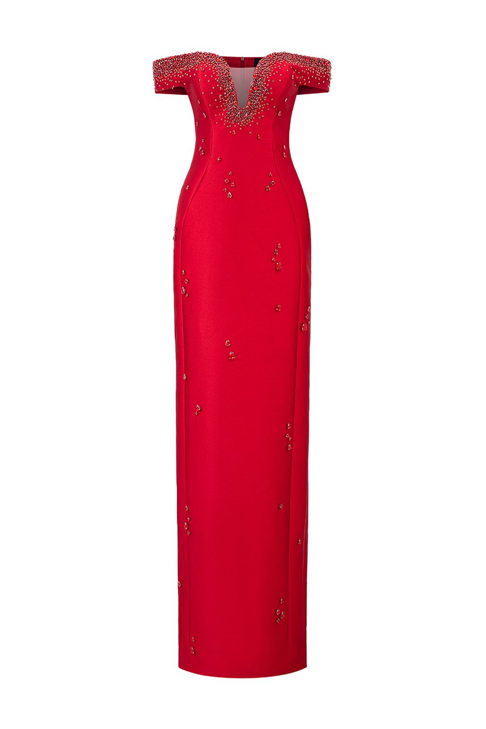 Curved Chest Off-Shoulder Dress